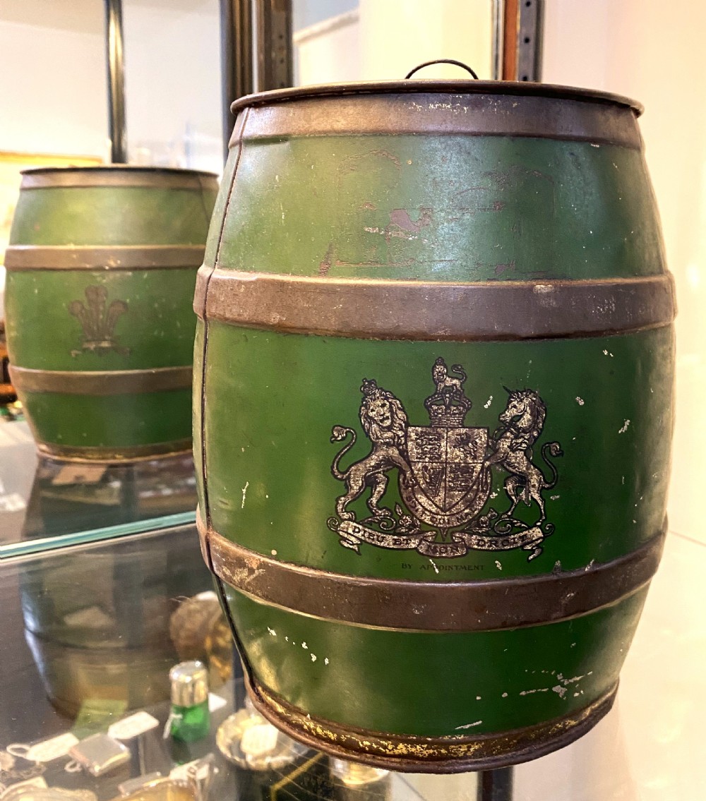 Rare Toleware Colman's Mustard Shop Display Barrel View II