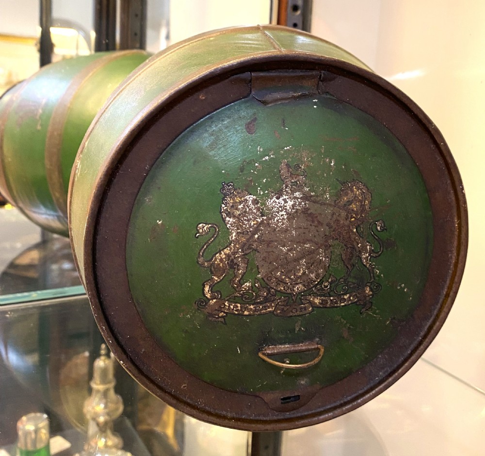 Rare Toleware Colman's Mustard Shop Display Barrel View VII