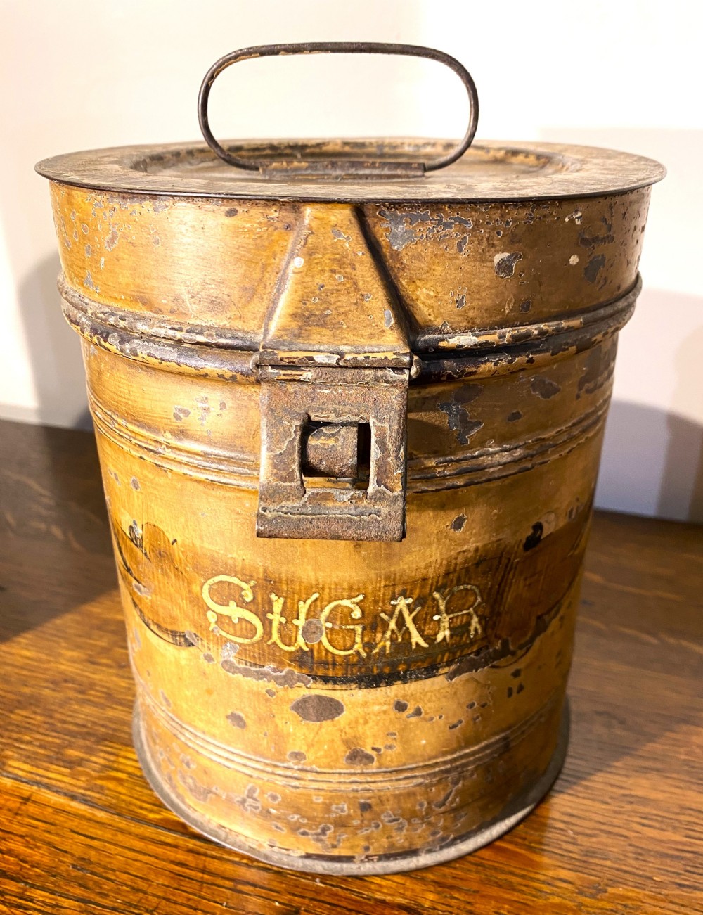 Antique Toleware Graduating Kitchen Tins View IV
