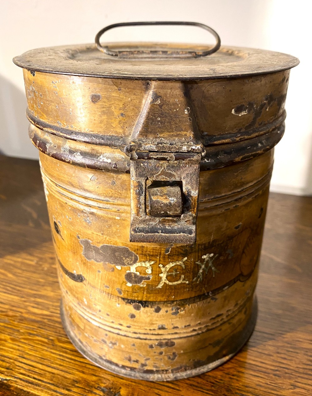 Antique Toleware Graduating Kitchen Tins View V
