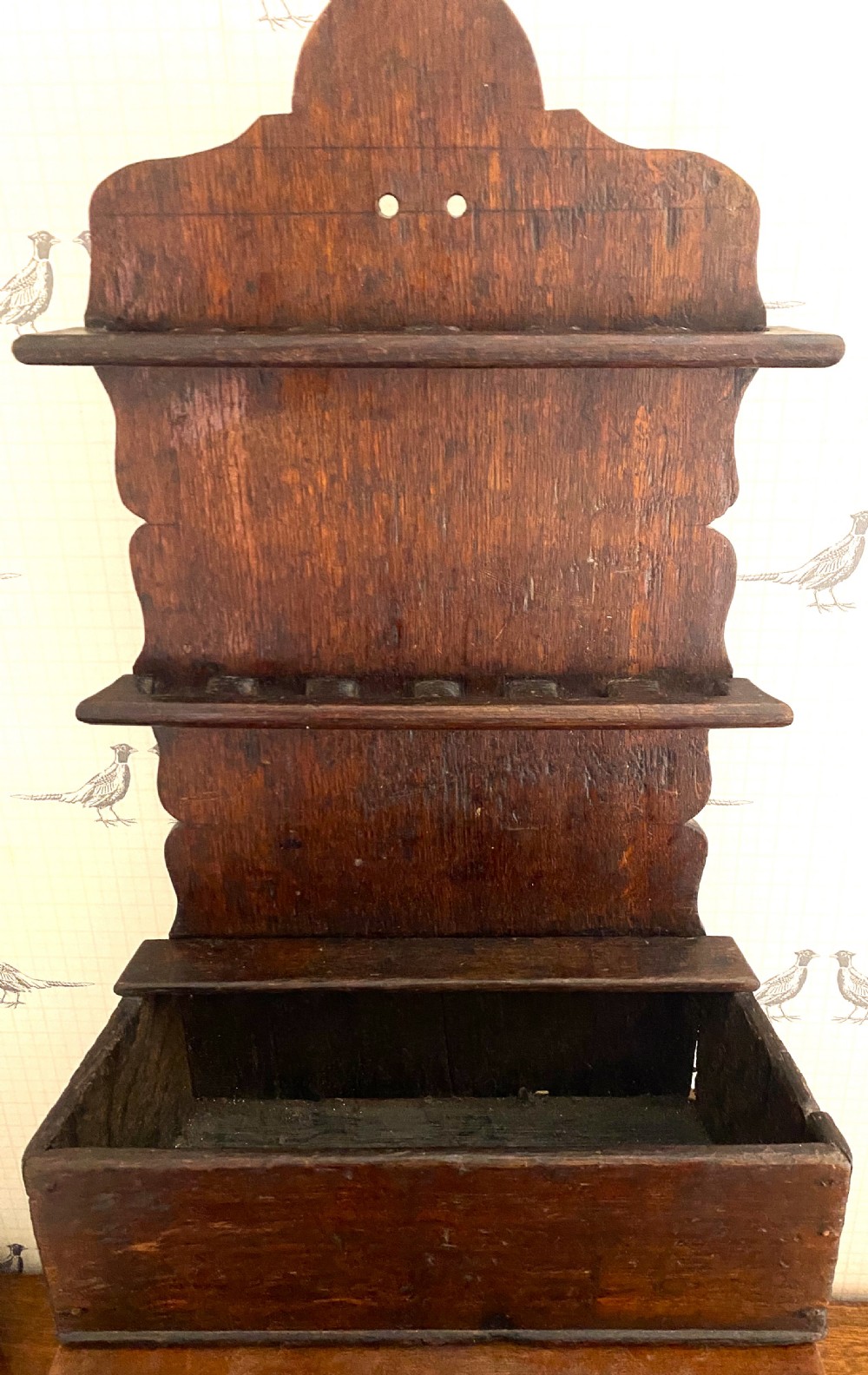 George III Oak Spoon Rack