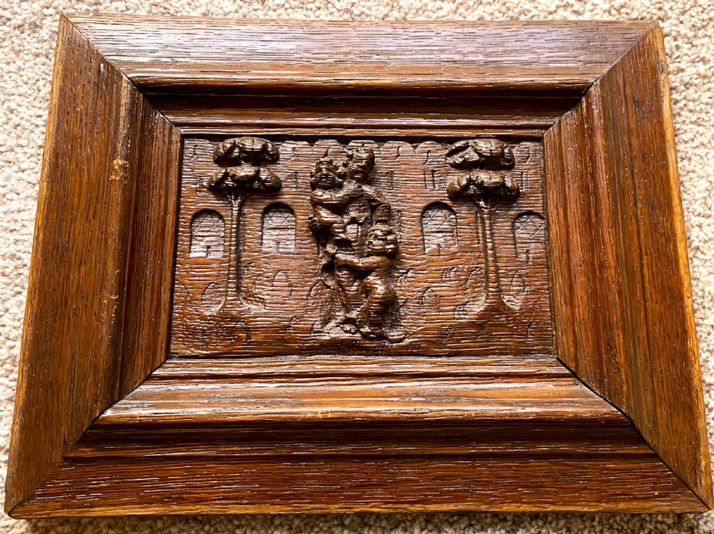 Set Of Four Flemish Carved Oak Panels c1600 View II