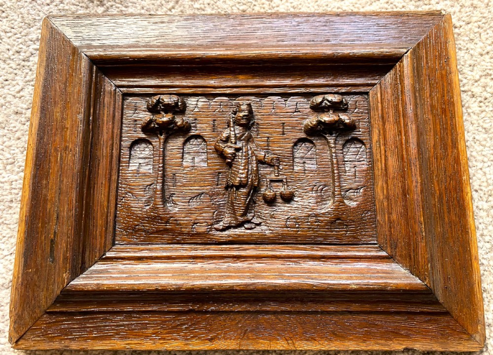 Set Of Four Flemish Carved Oak Panels c1600 View V