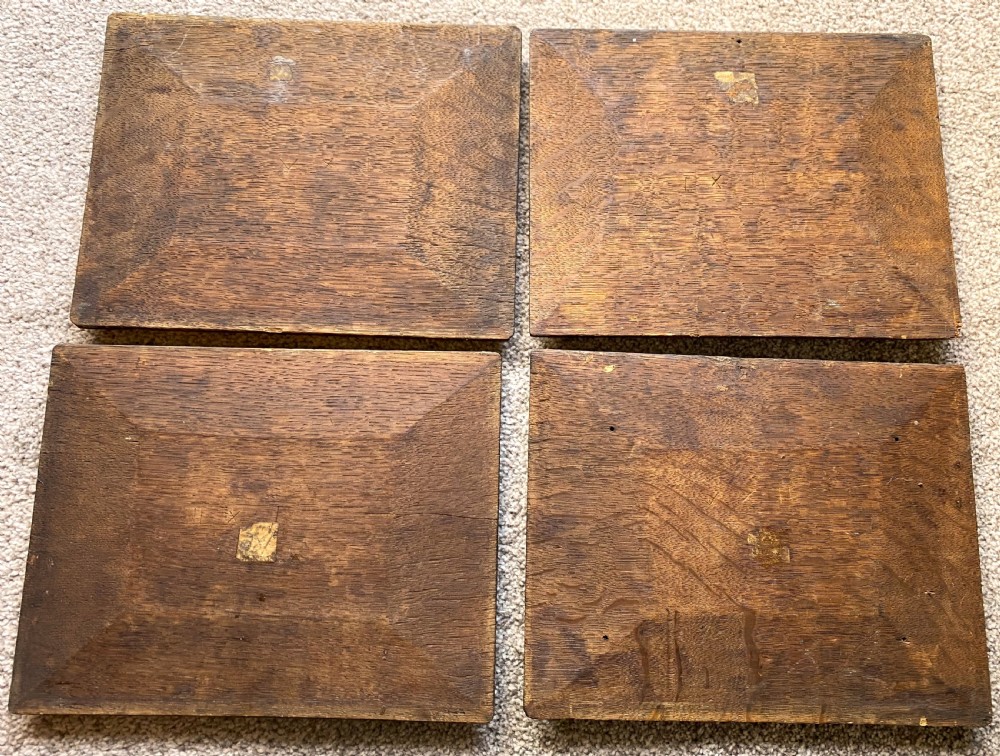 Set Of Four Flemish Carved Oak Panels c1600 View VI