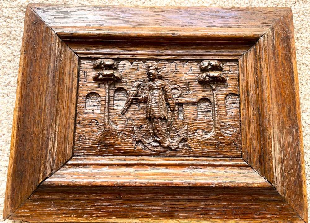 Group Of Four Flemish Carved Oak Panels c1600 View II