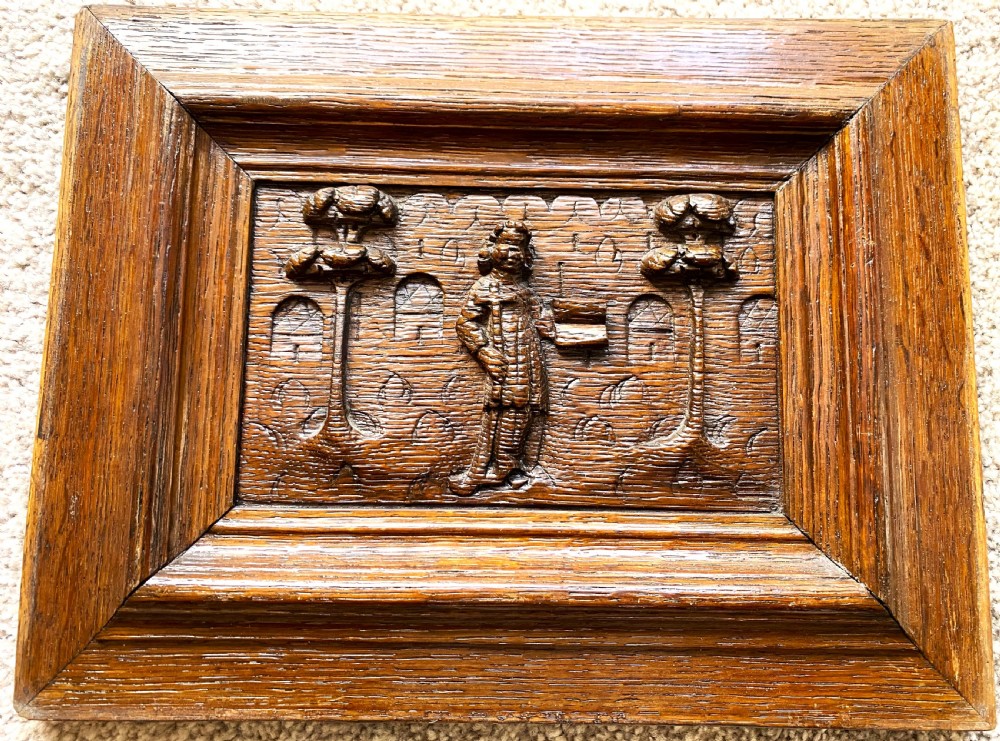 Group Of Four Flemish Carved Oak Panels c1600 View IV