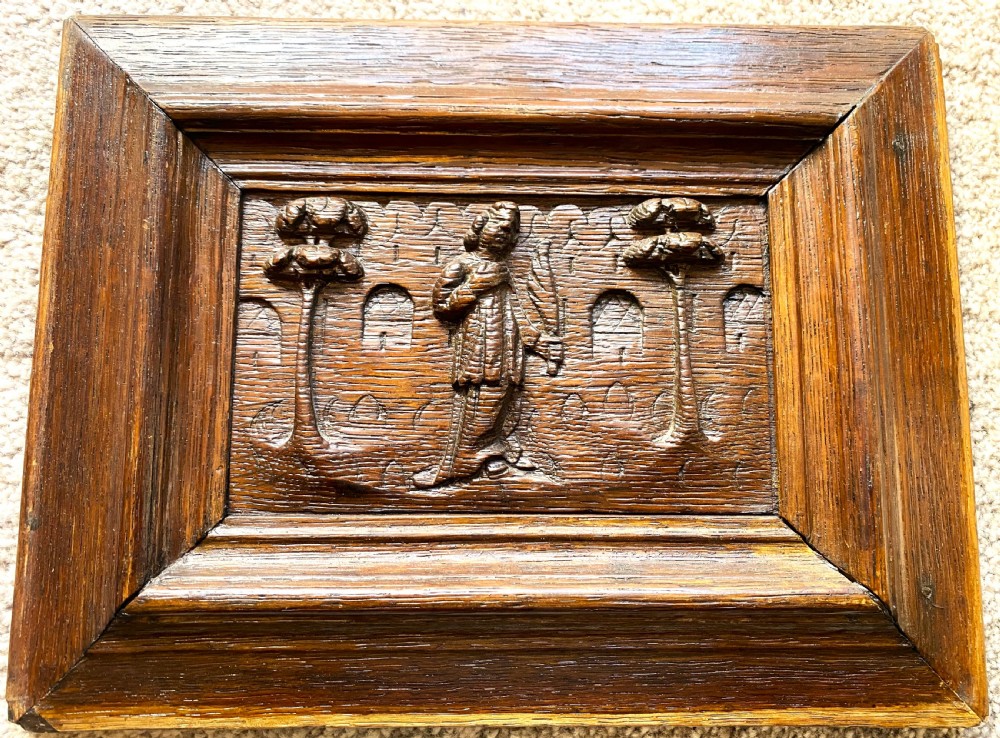 Group Of Four Flemish Carved Oak Panels c1600 View V