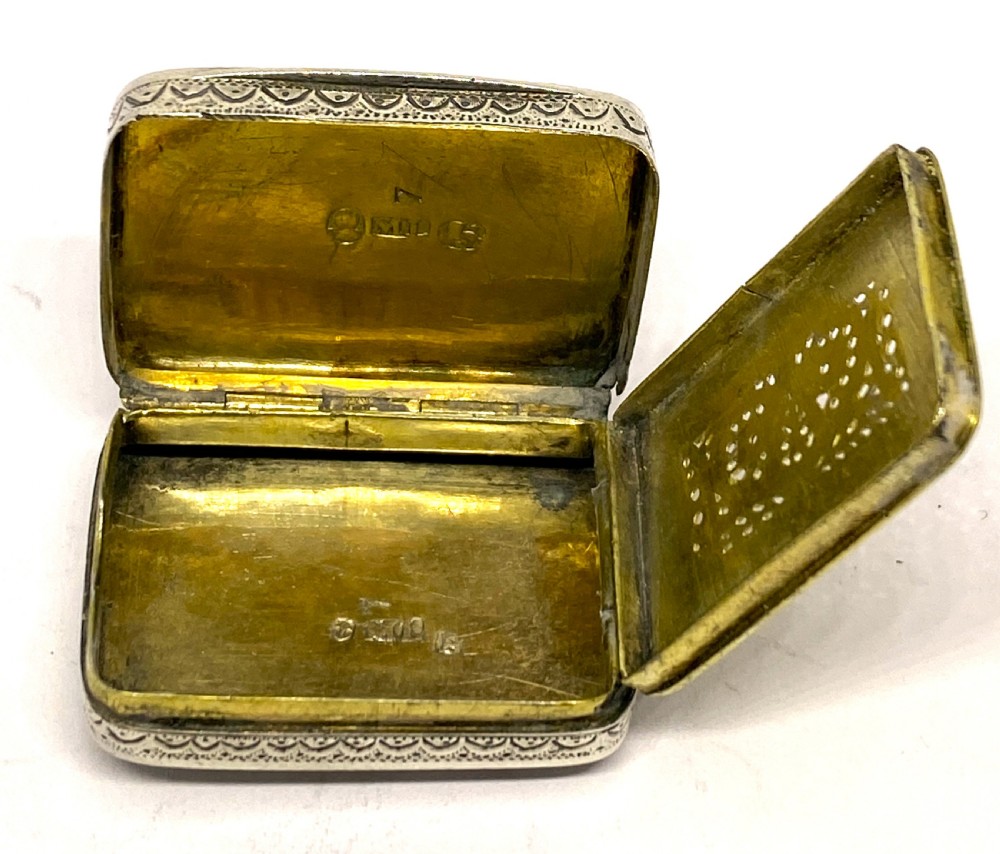 Fine Georgian Silver Vinaigrette View III