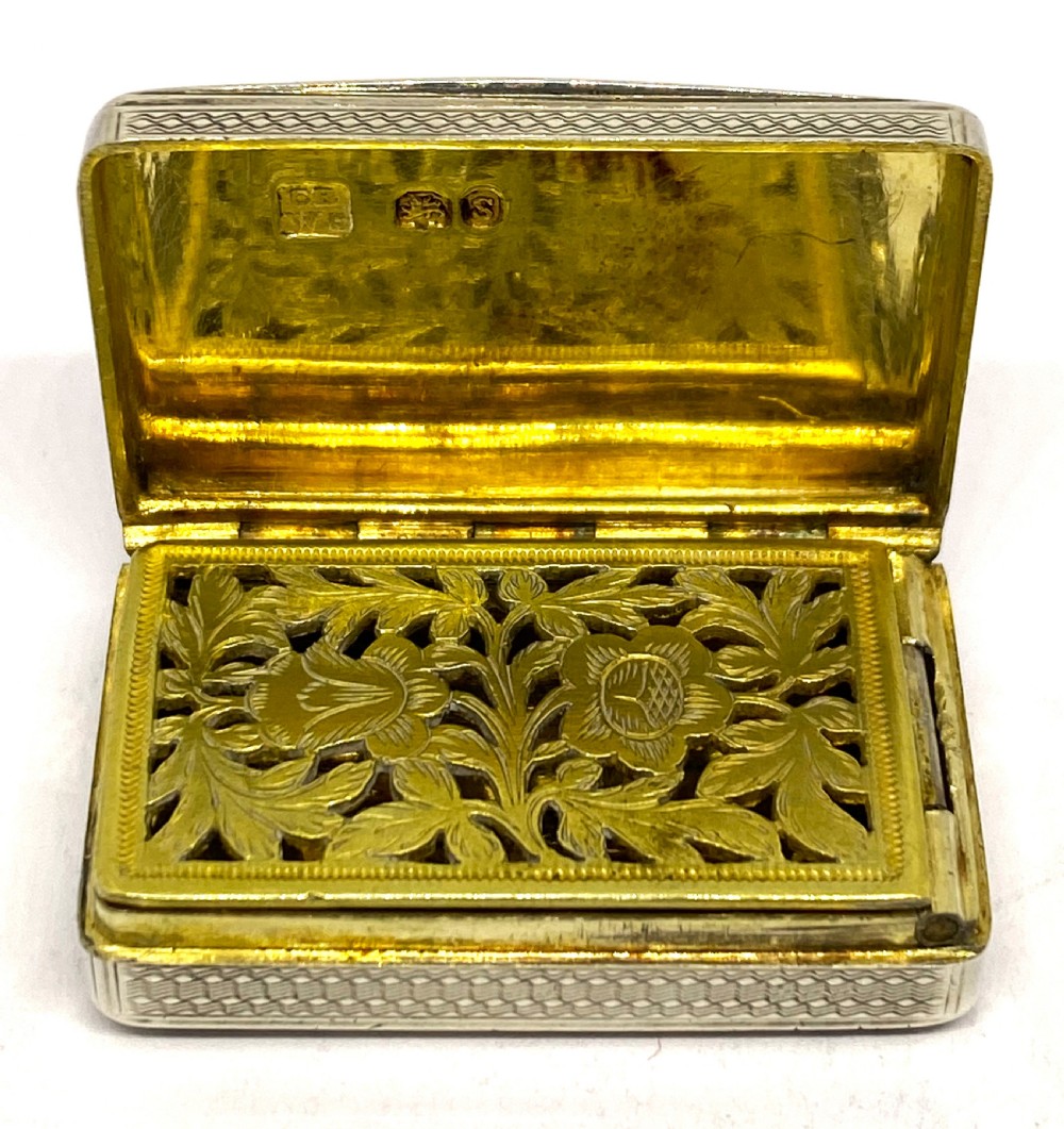Fine Georgian Silver Vinaigrette View III