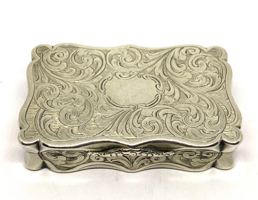 Antique Nathaniel Mills Silver Snuff Box
