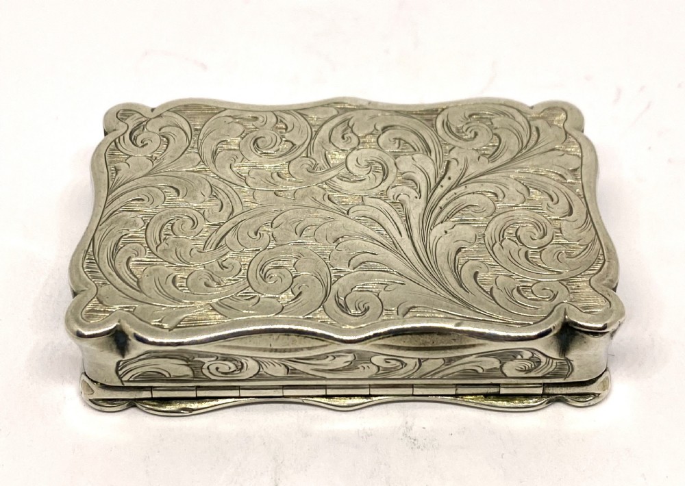 Antique Nathaniel Mills Silver Snuff Box View IV
