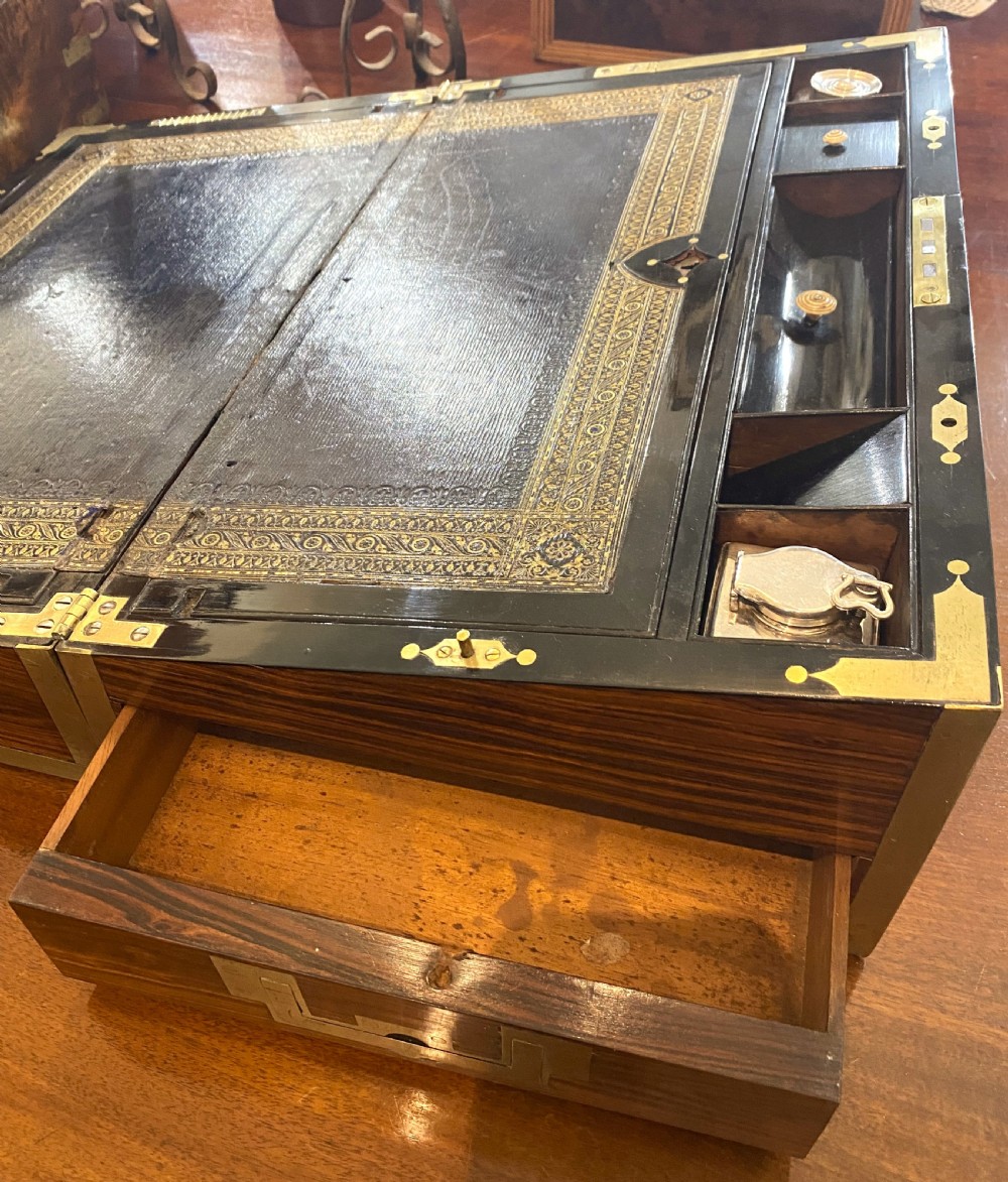 Fine Regency Period Campaign Writing Slope View VI