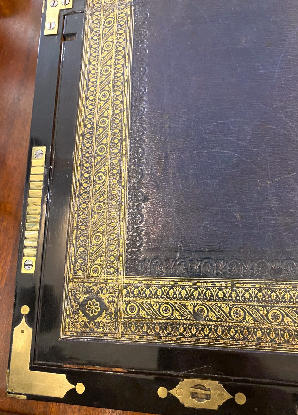 Fine Regency Period Campaign Writing Slope View VII