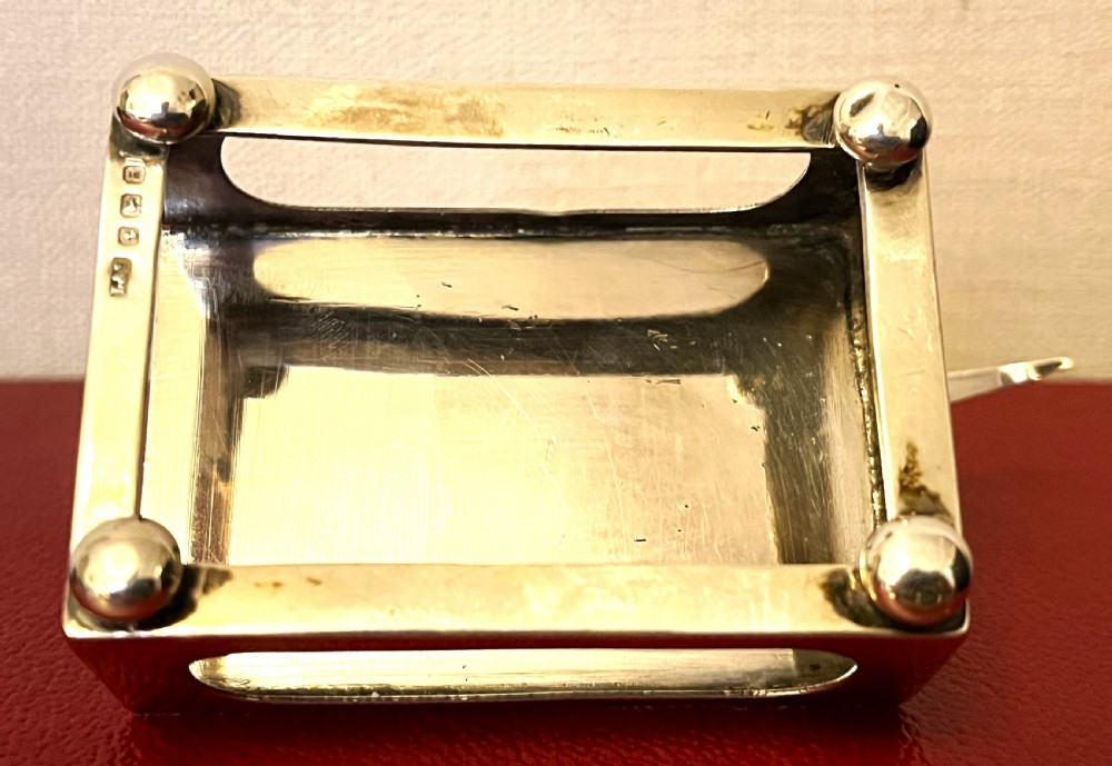 Fine Large Silver Pheasant Matchbox Holder View IV