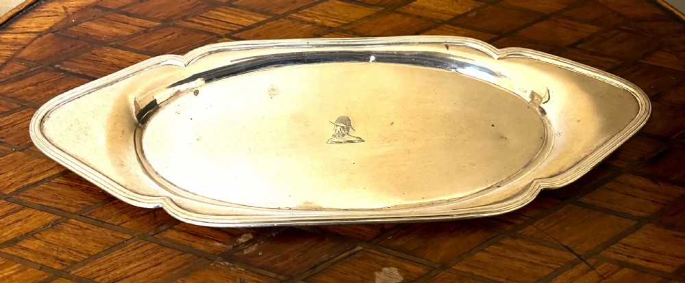 Rare John Emes Georgian Silver Wick Tray View II