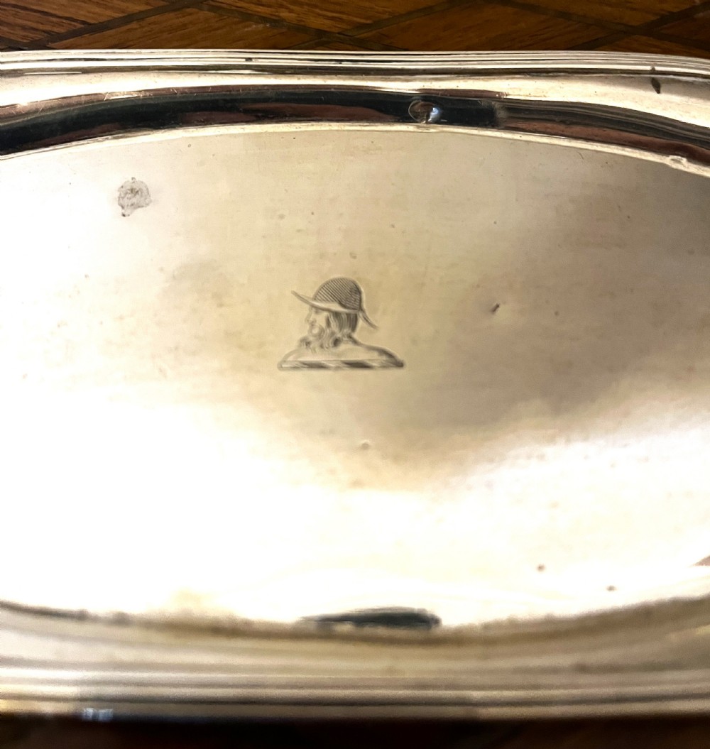 Rare John Emes Georgian Silver Wick Tray View IV
