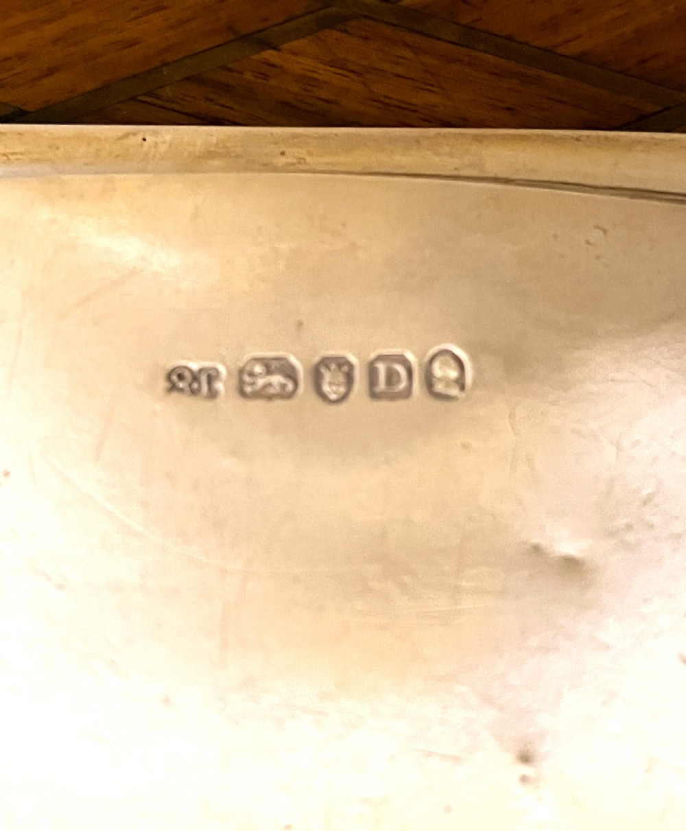 Rare John Emes Georgian Silver Wick Tray View V