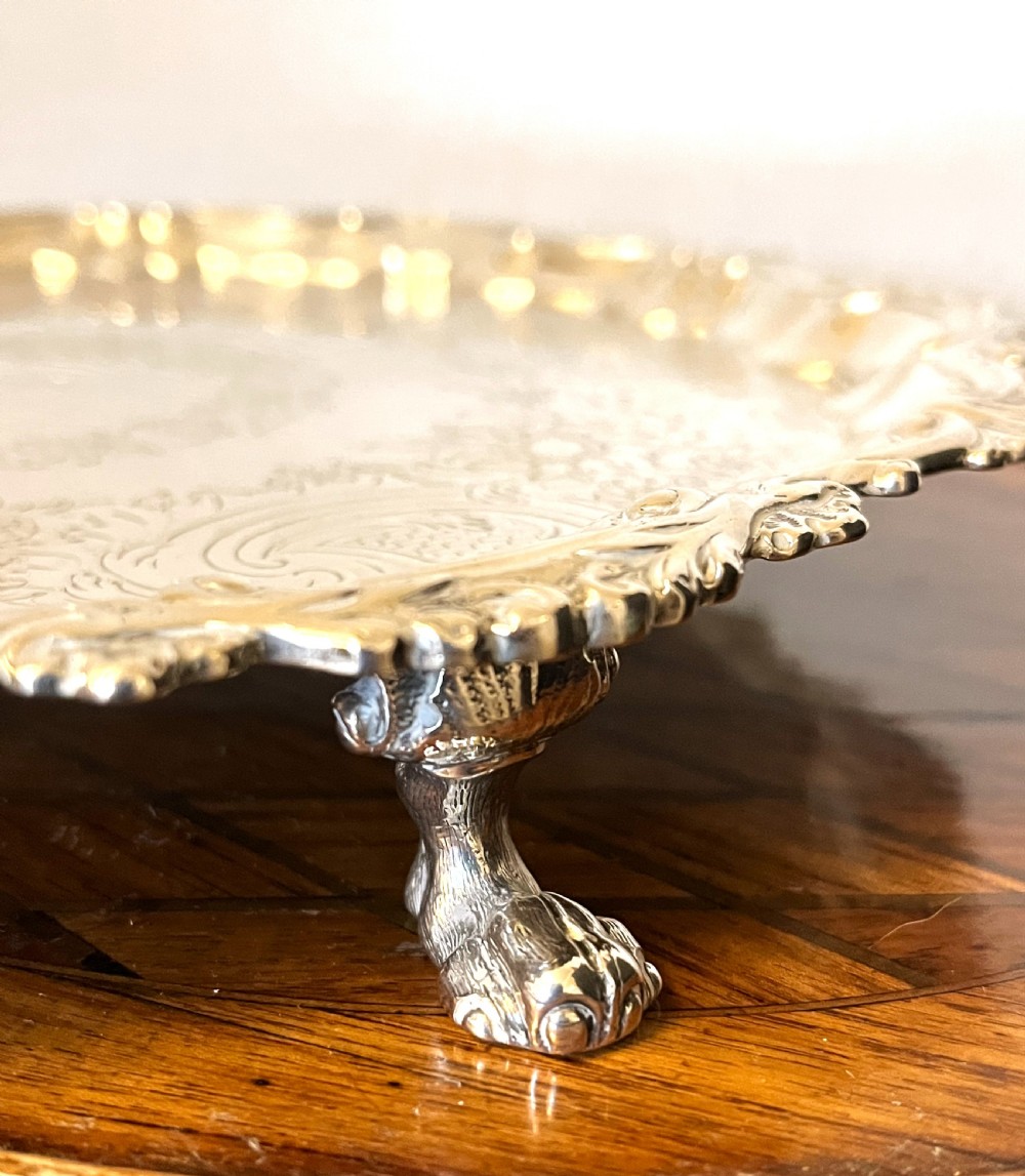 Large George II William Peaston Silver Salver 1748 View VIII