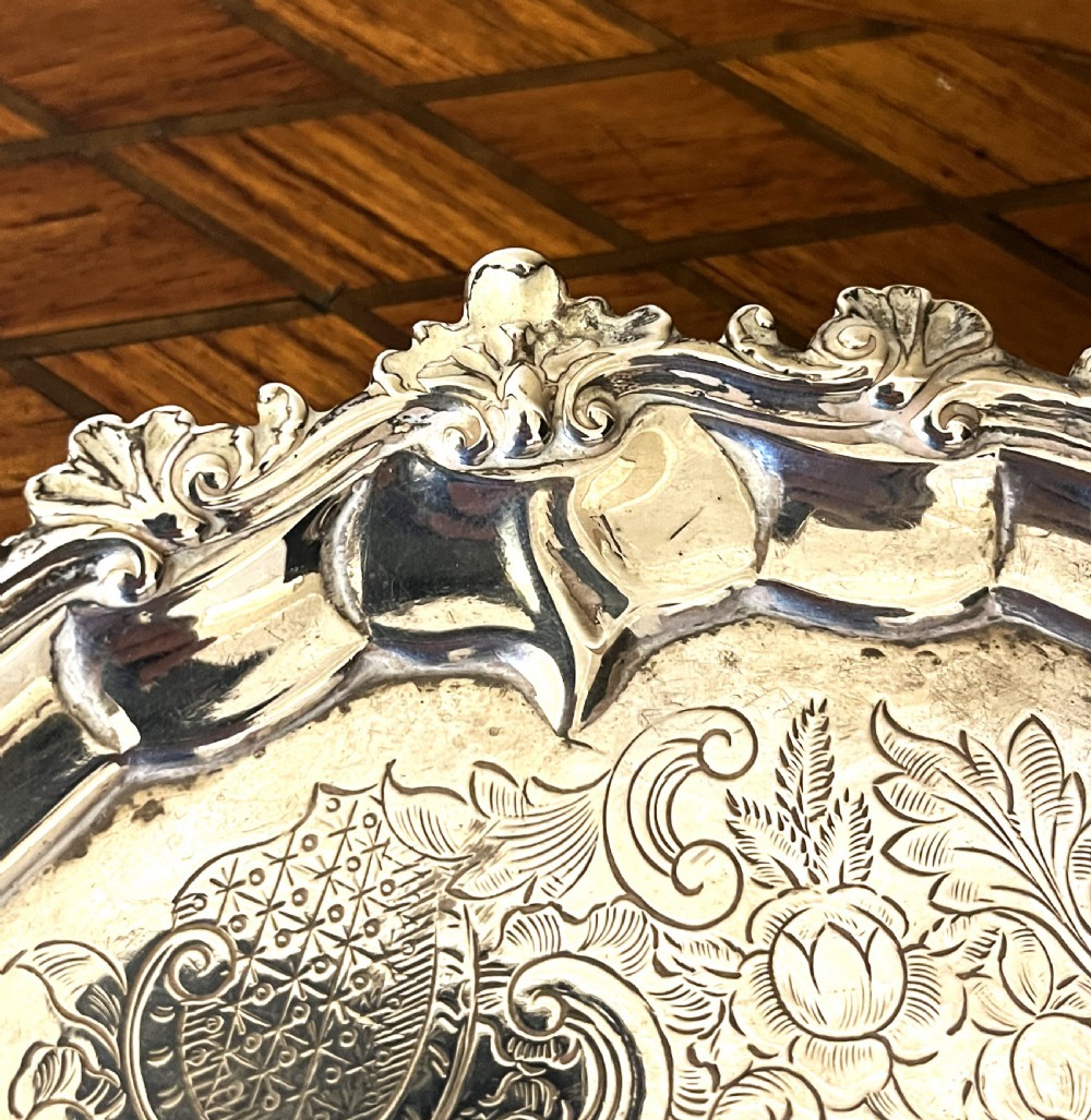 Fine Elizabeth Jones Georgian Silver Salver 1791 View IV