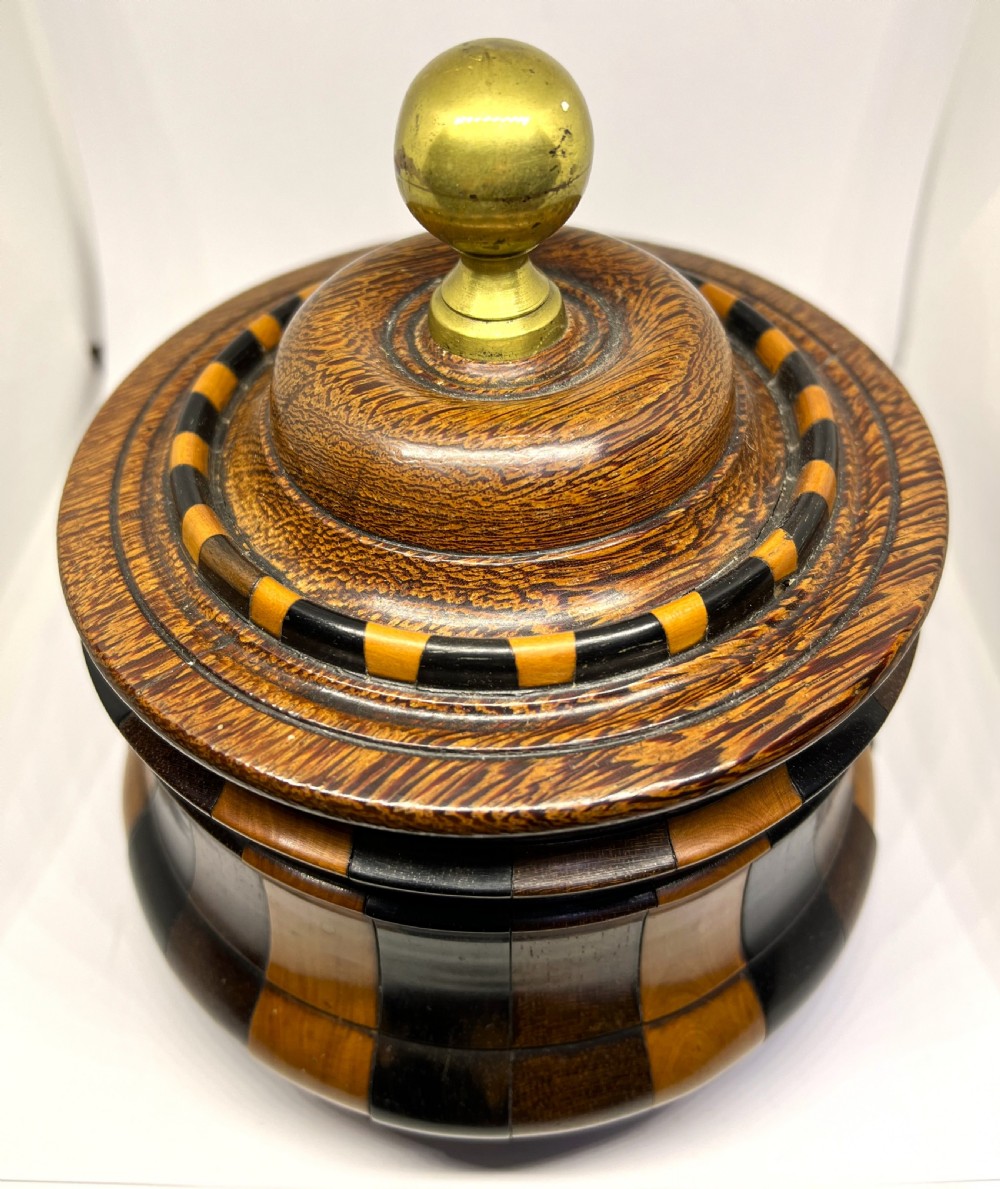 Georgian Fruitwood Tobacco Jar View II