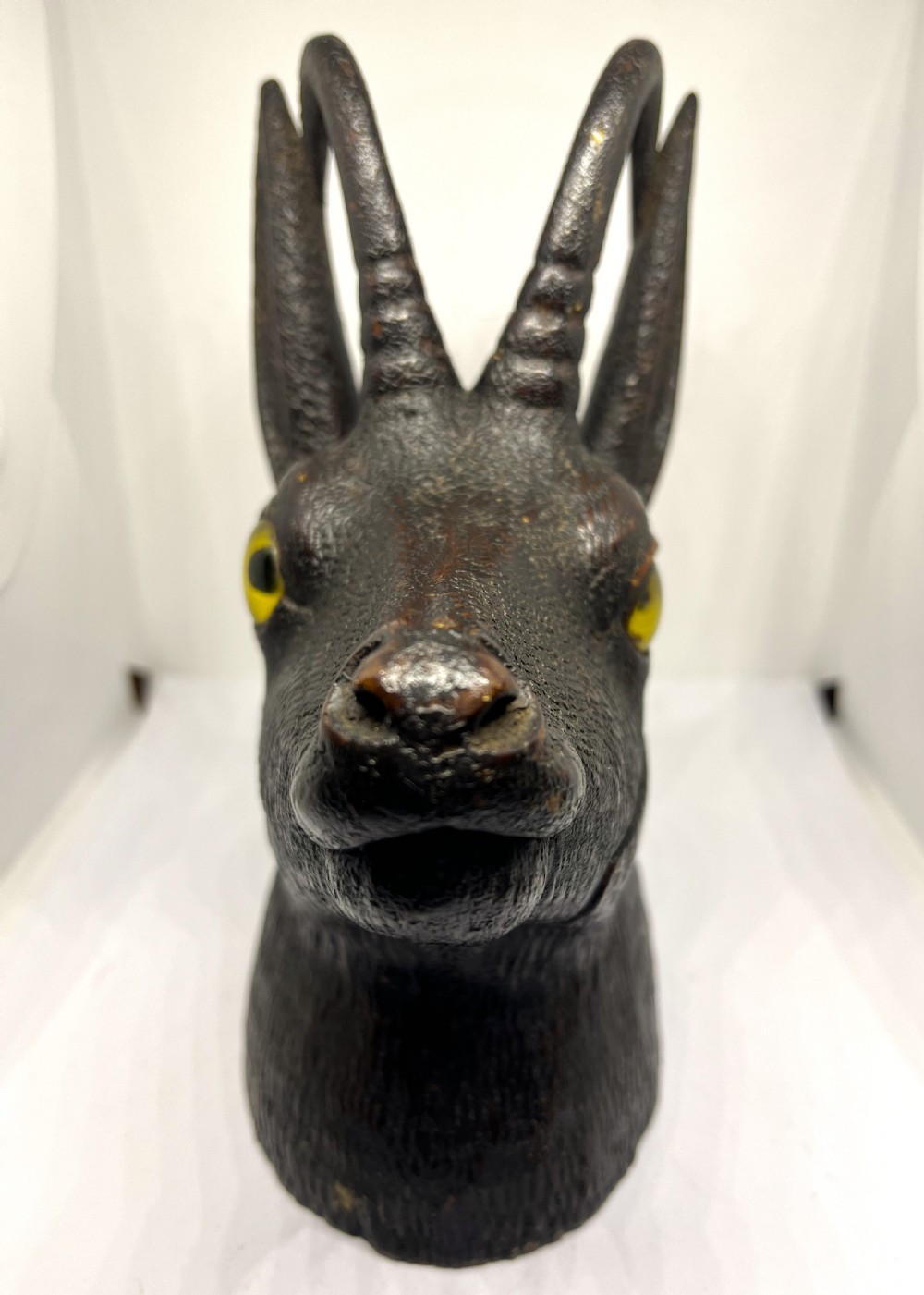 Antique Chamois Ibex Inkwell View II