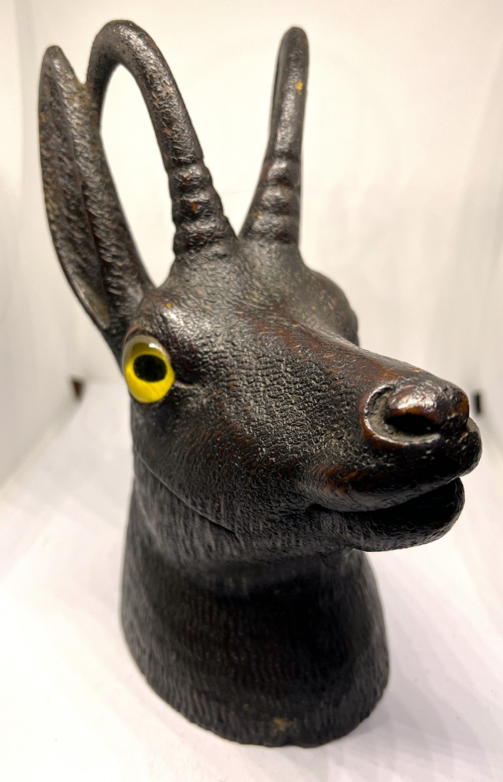 Antique Chamois Ibex Inkwell View III