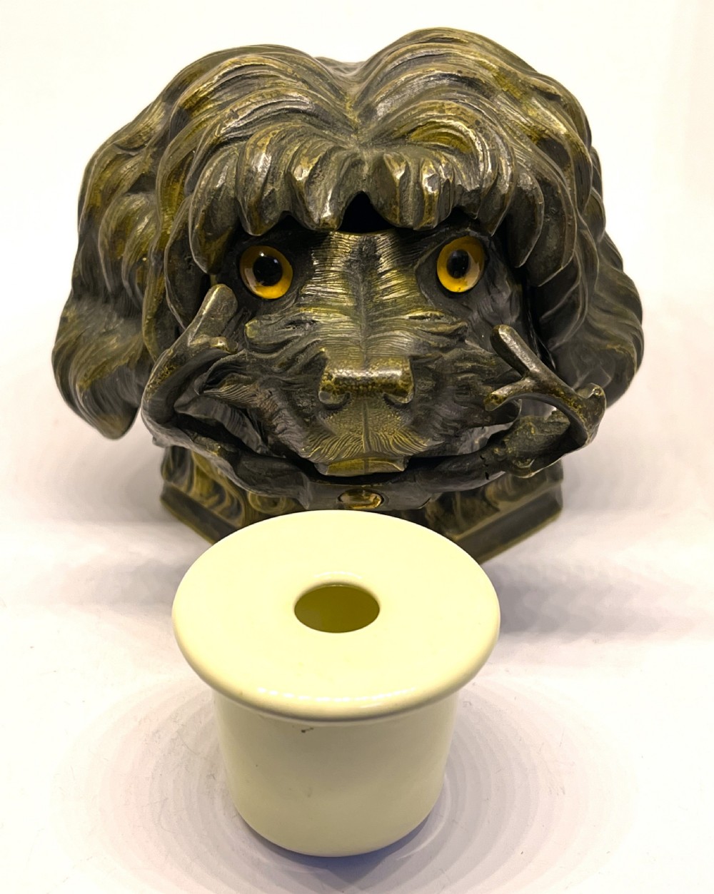 Bronze Poodle Inkwell View VI