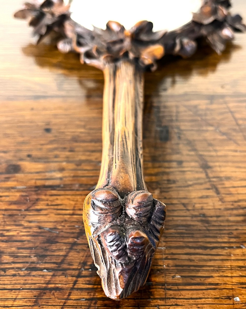 Fine Black Forest Hand Carved Mirror View II