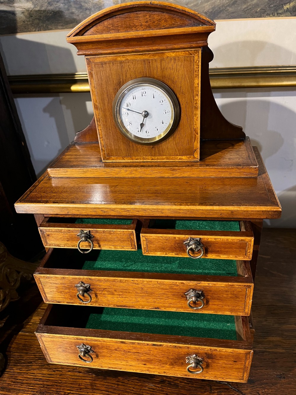 Miniature Chest Of Drawers With Clock Tower View II