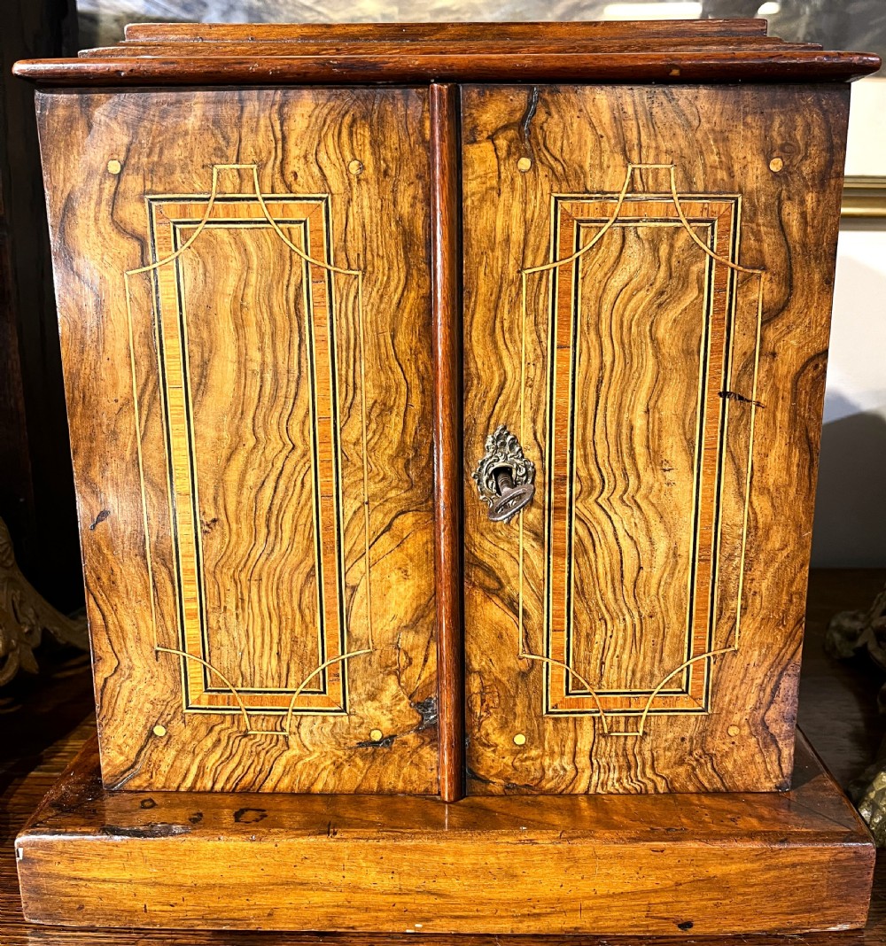 Miniature Walnut Humidor Cabinet View II