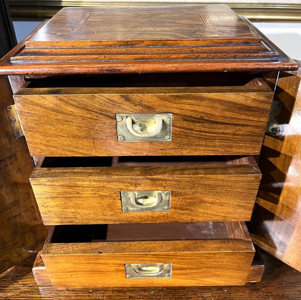 Miniature Walnut Humidor Cabinet View III