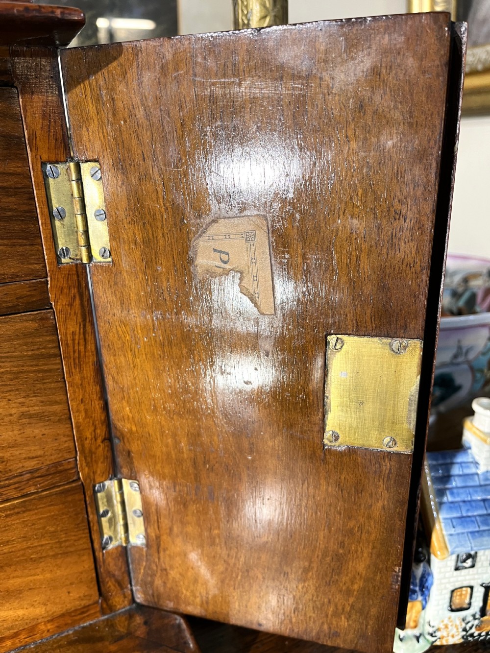 Miniature Walnut Humidor Cabinet View V
