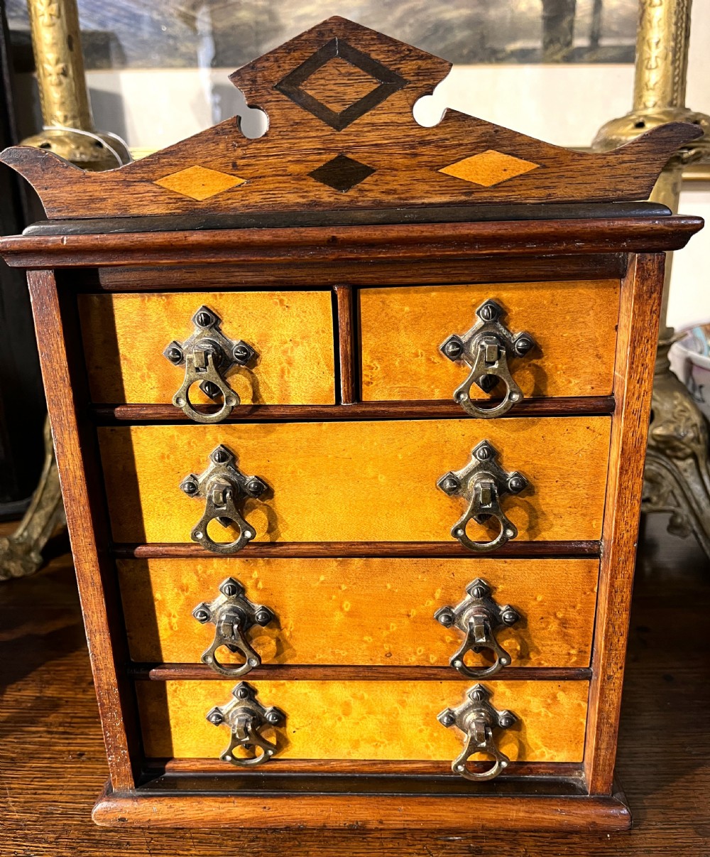 Miniature Arts & Crafts Chest Of Drawers