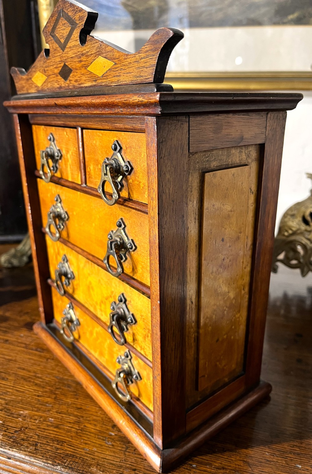 Miniature Arts & Crafts Chest Of Drawers View IV