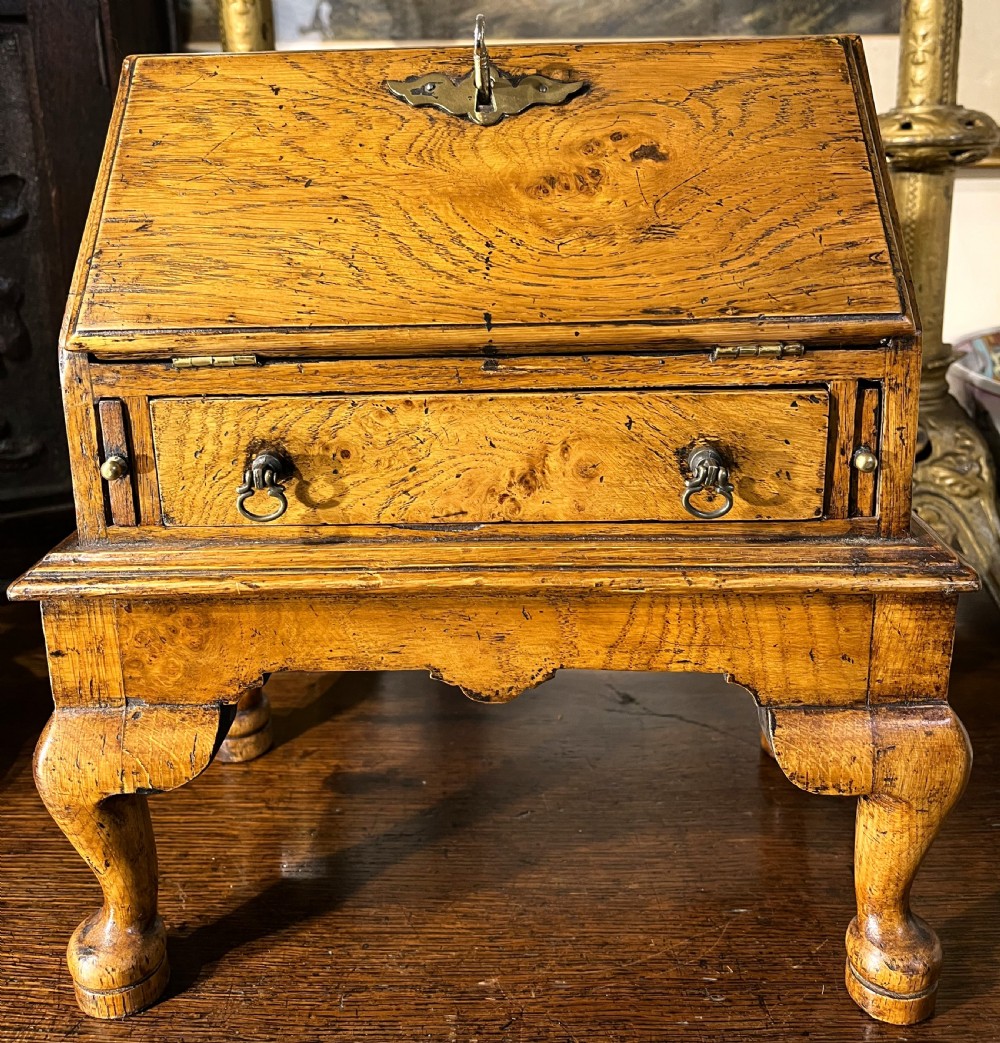 Queen Anne Style Burr Oak Bureau