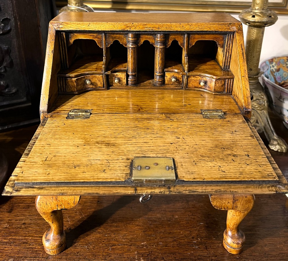 Queen Anne Style Burr Oak Bureau View II