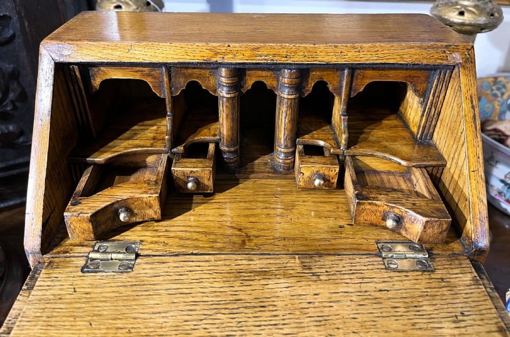 Queen Anne Style Burr Oak Bureau View III