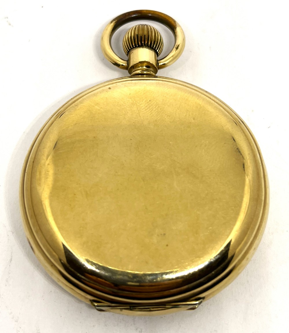 Gold Plated Waltham Full Hunter Pocket Watch View VI