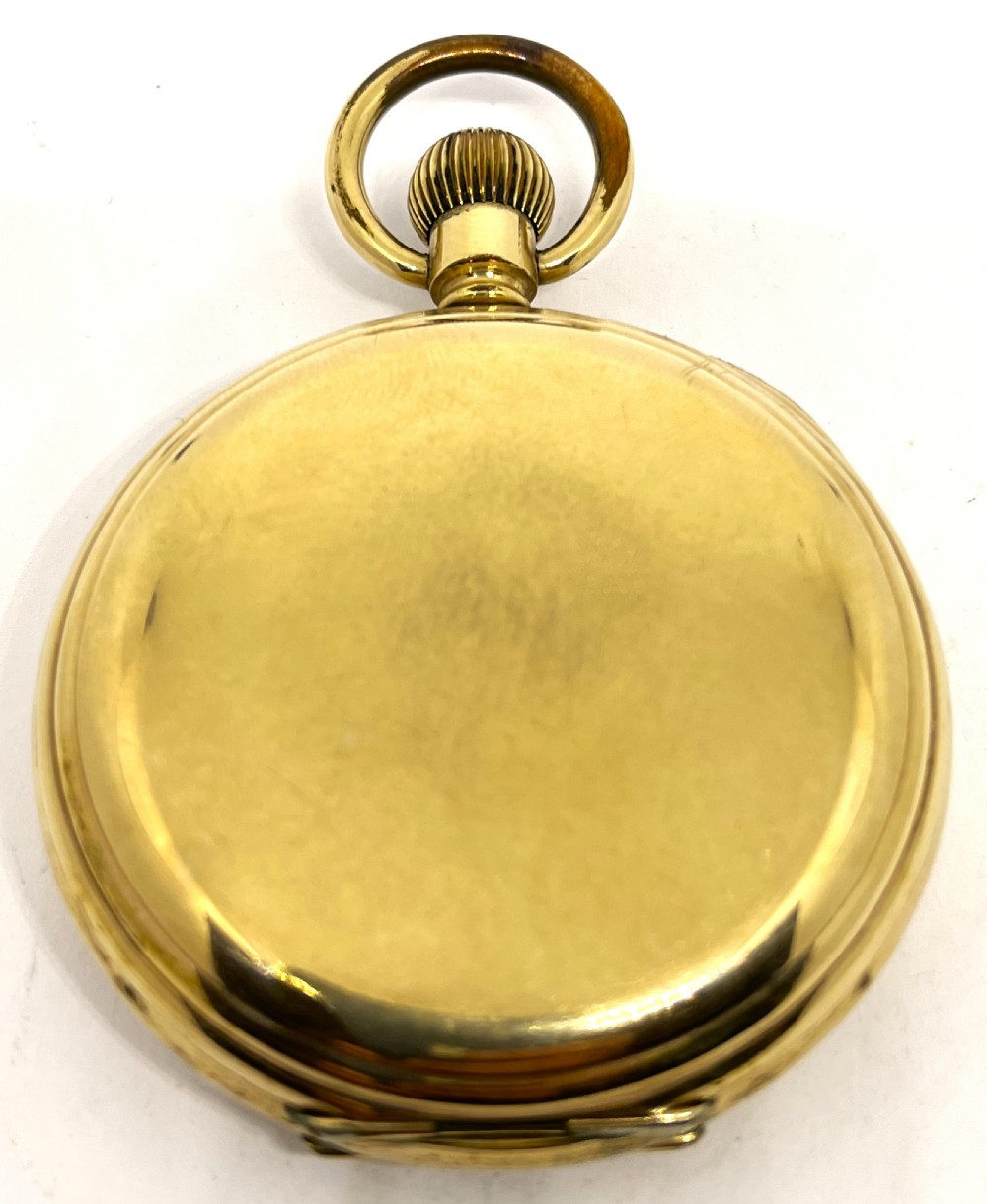 Gold Plated Waltham Full Hunter Pocket Watch View VII