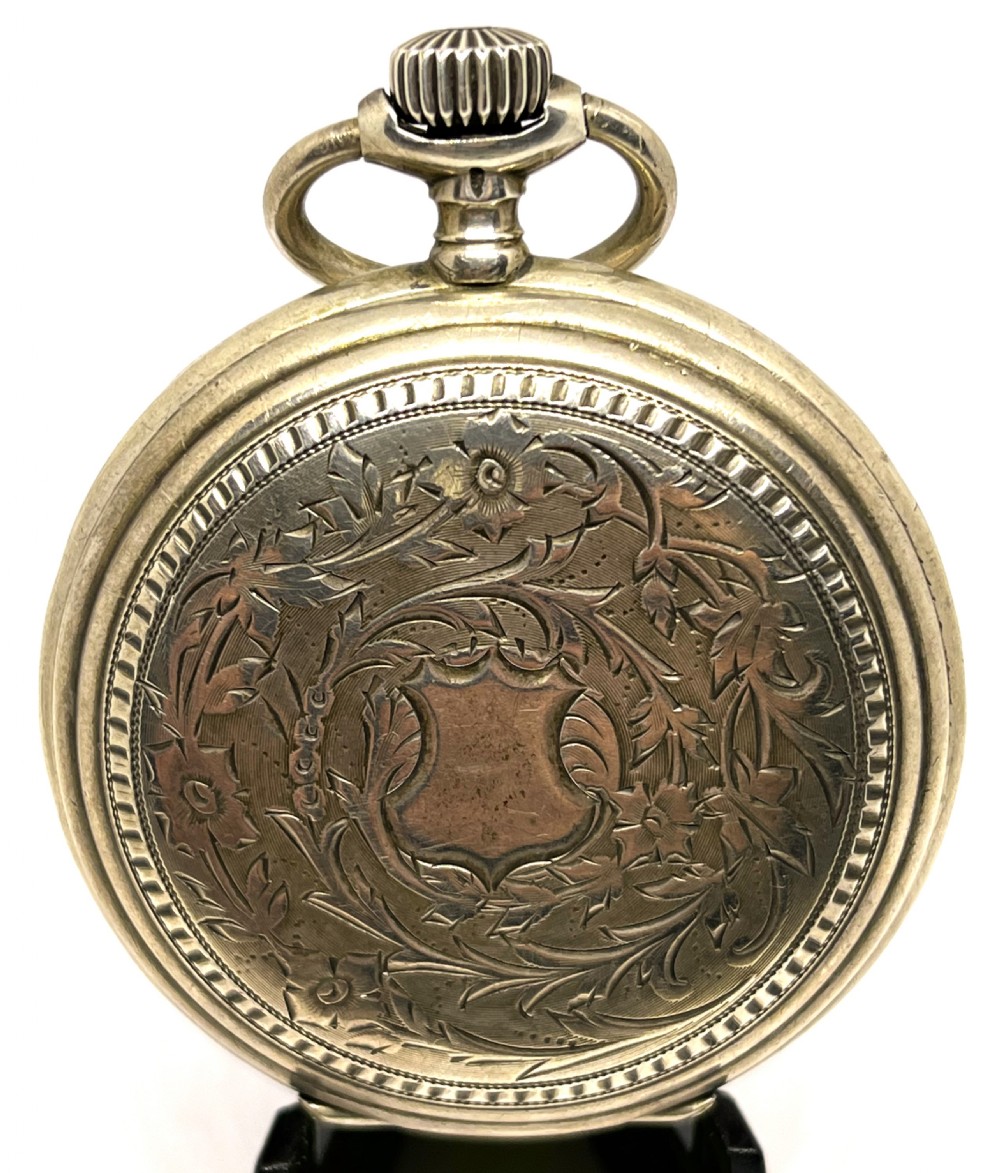 Longines Silver Full Hunter Pocket Watch View IX