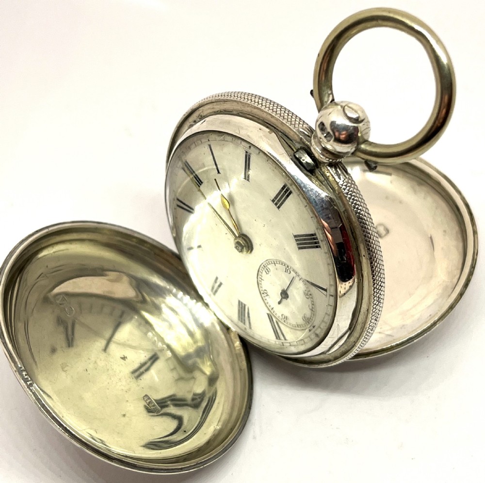 Silver E Ballard Full Hunter Pocket Watch