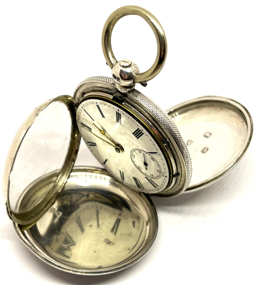Silver E Ballard Full Hunter Pocket Watch View II
