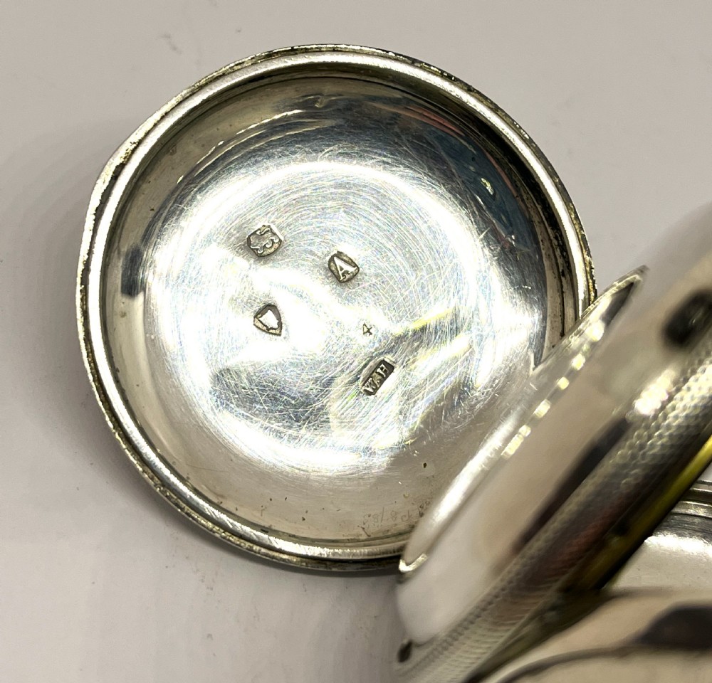 Silver E Ballard Full Hunter Pocket Watch View III