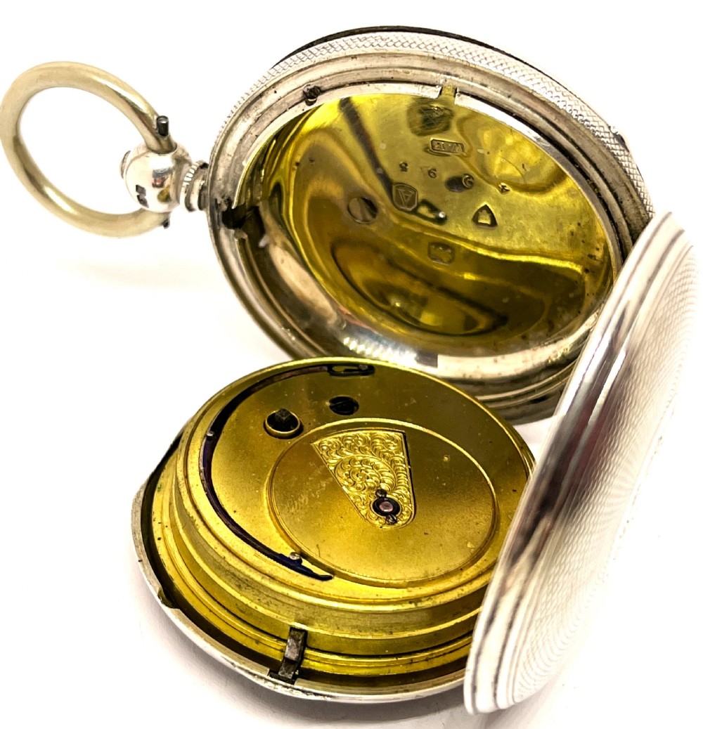 Silver E Ballard Full Hunter Pocket Watch View IV