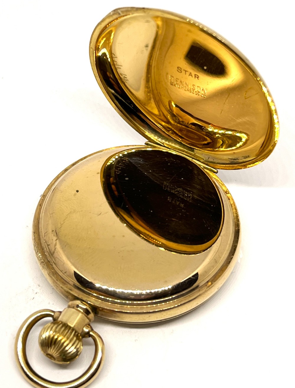 Gold Plated Belson Lever Pocket Watch View III