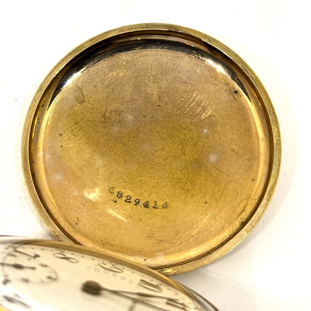 Gold Plated Arcadia Full Hunter Pocket Watch View II