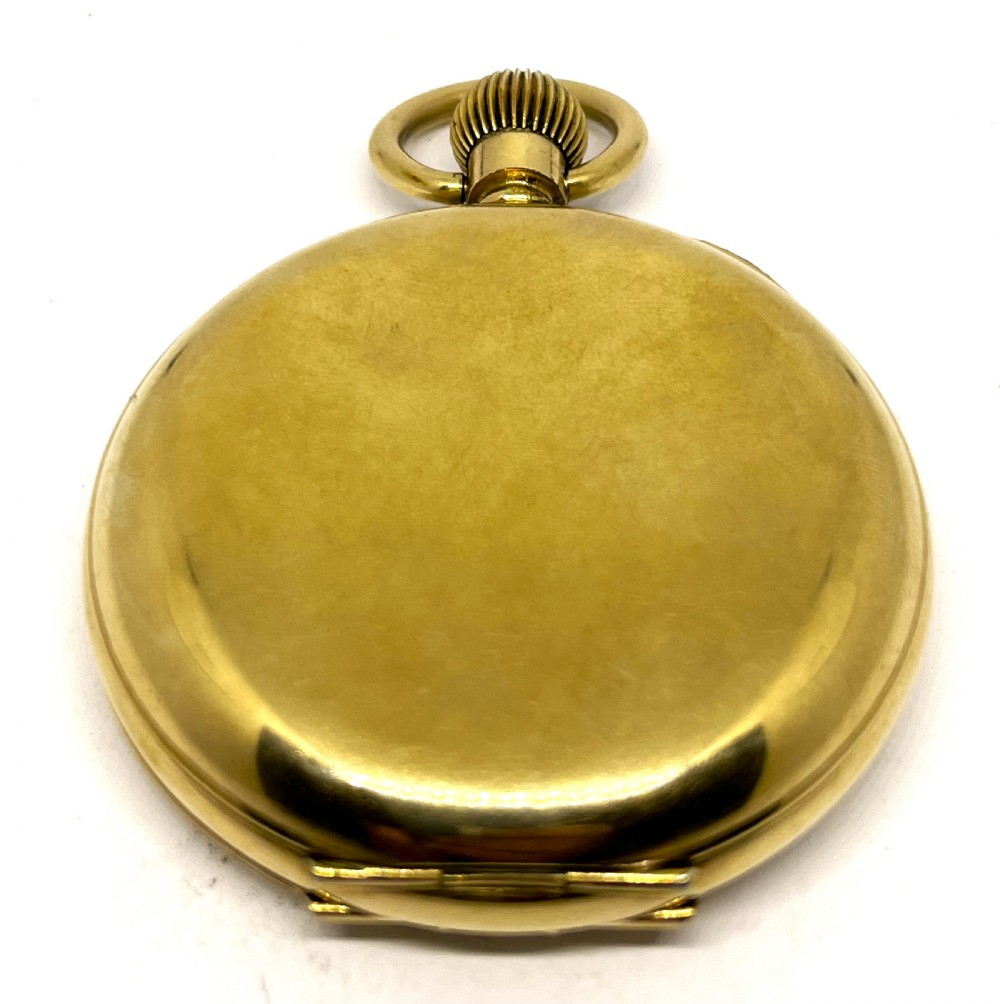 Gold Plated Arcadia Full Hunter Pocket Watch View VIII