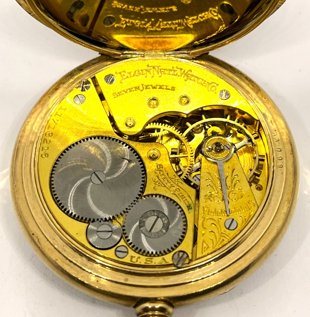 Gold Plated Elgin Pocket Watch View V