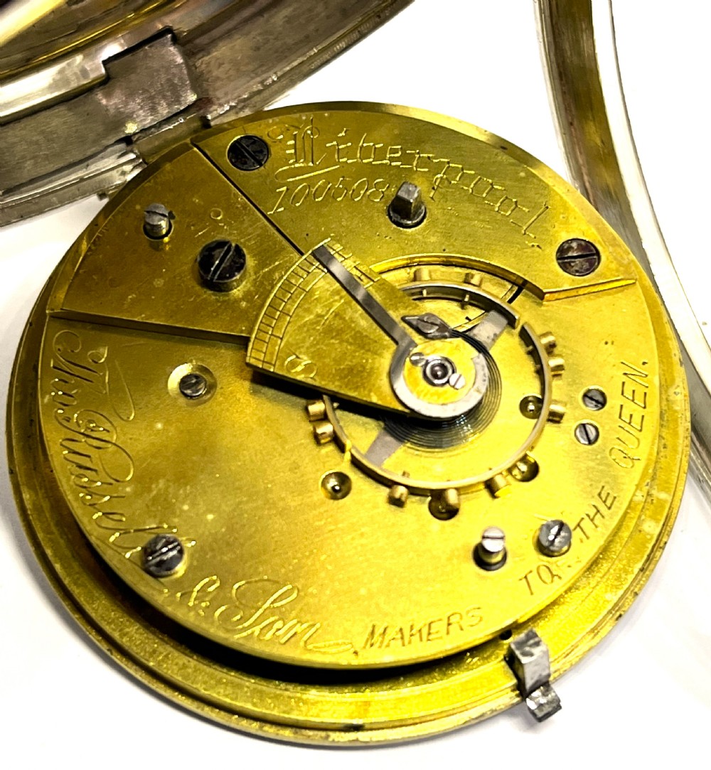 Silver Thomas Russell Liverpool Pocket Watch View V