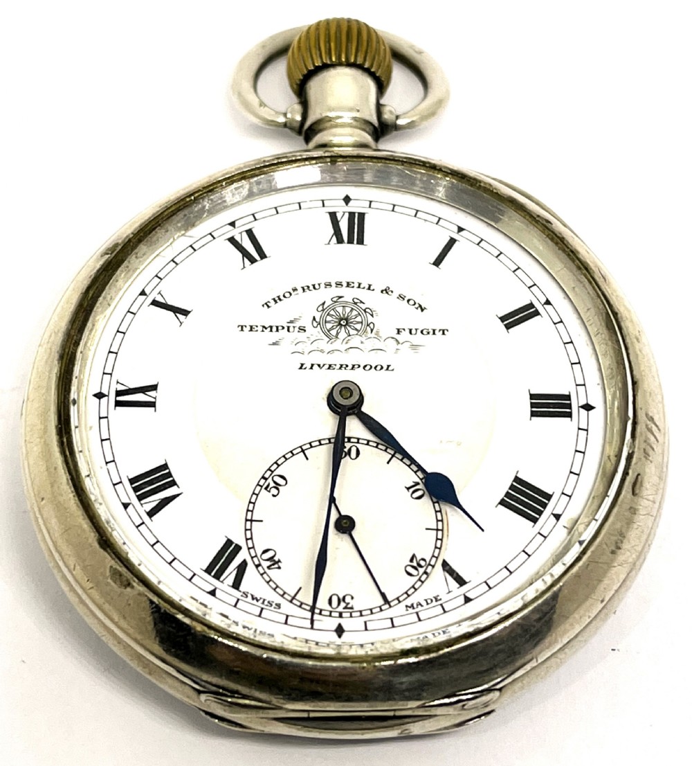 Silver Thomas Russell Liverpool Pocket Watch